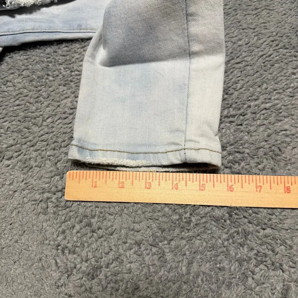 AMIRI Jeans Mens 31 x29 Tie-Dye Distressed Star Patch Denim Jeans Skinny